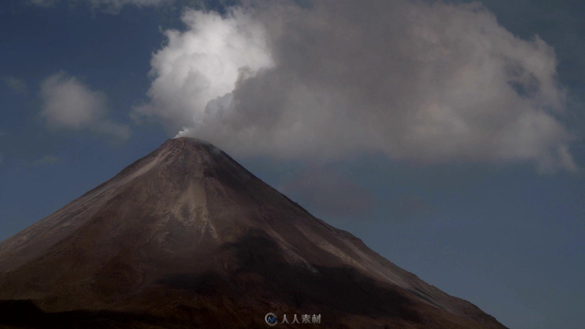 火山口延时视频素材