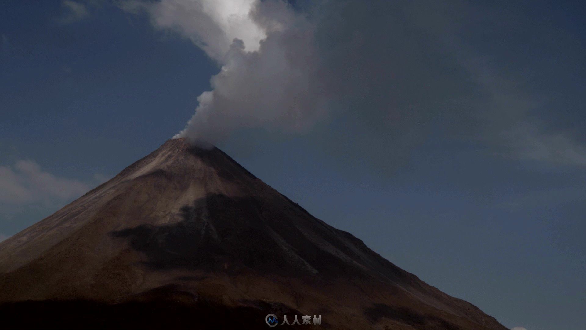 火山口延时视频素材