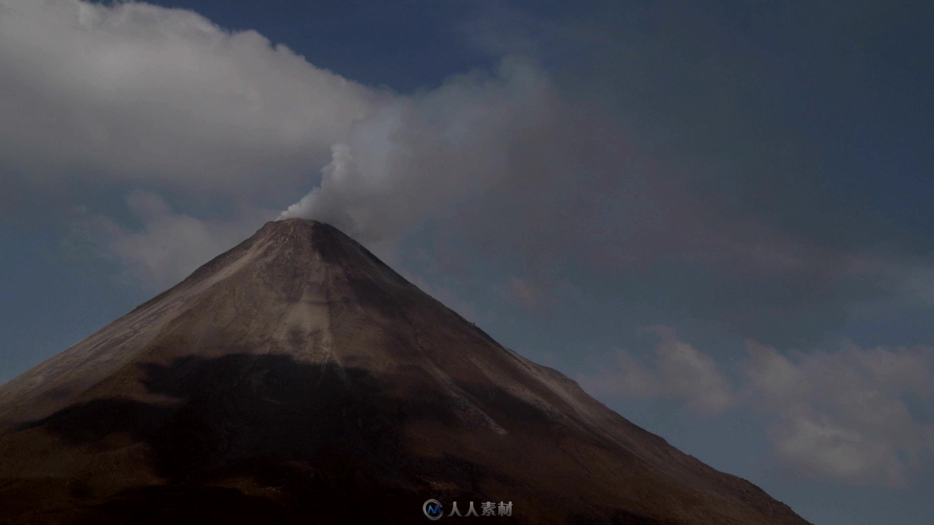 火山口延时视频素材