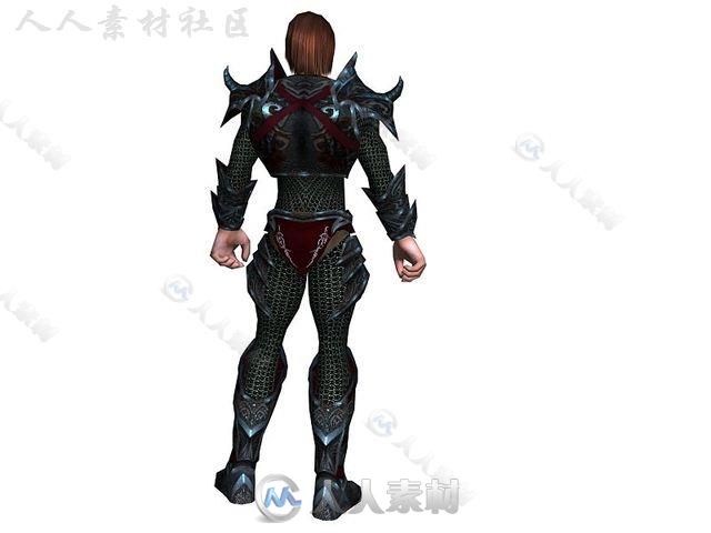 黑暗骑士幻想人形生物角色模型Unity3D素材资源