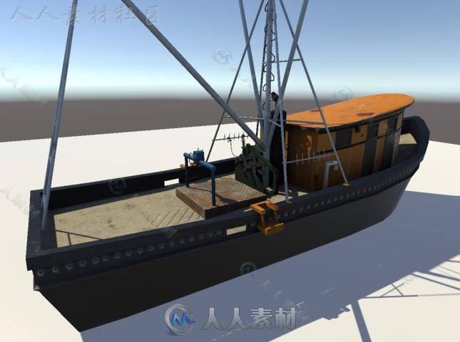 渔船海上车辆模型Unity3D素材资源