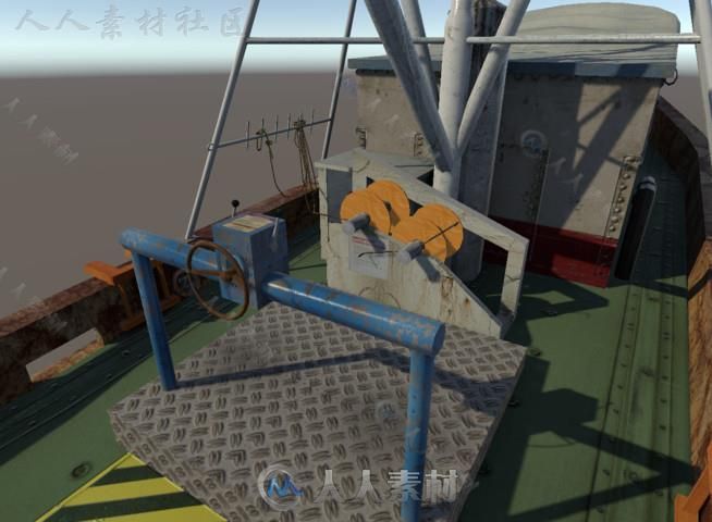 渔船海上车辆模型Unity3D素材资源