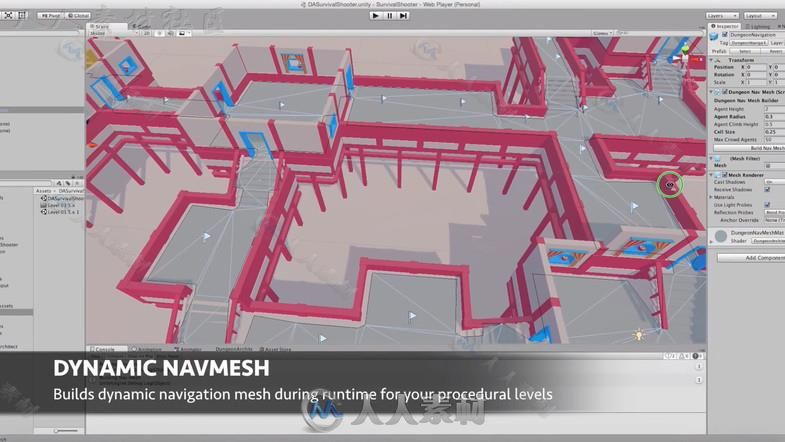 地牢建筑师程级生成工具编辑器扩充Unity素材资源