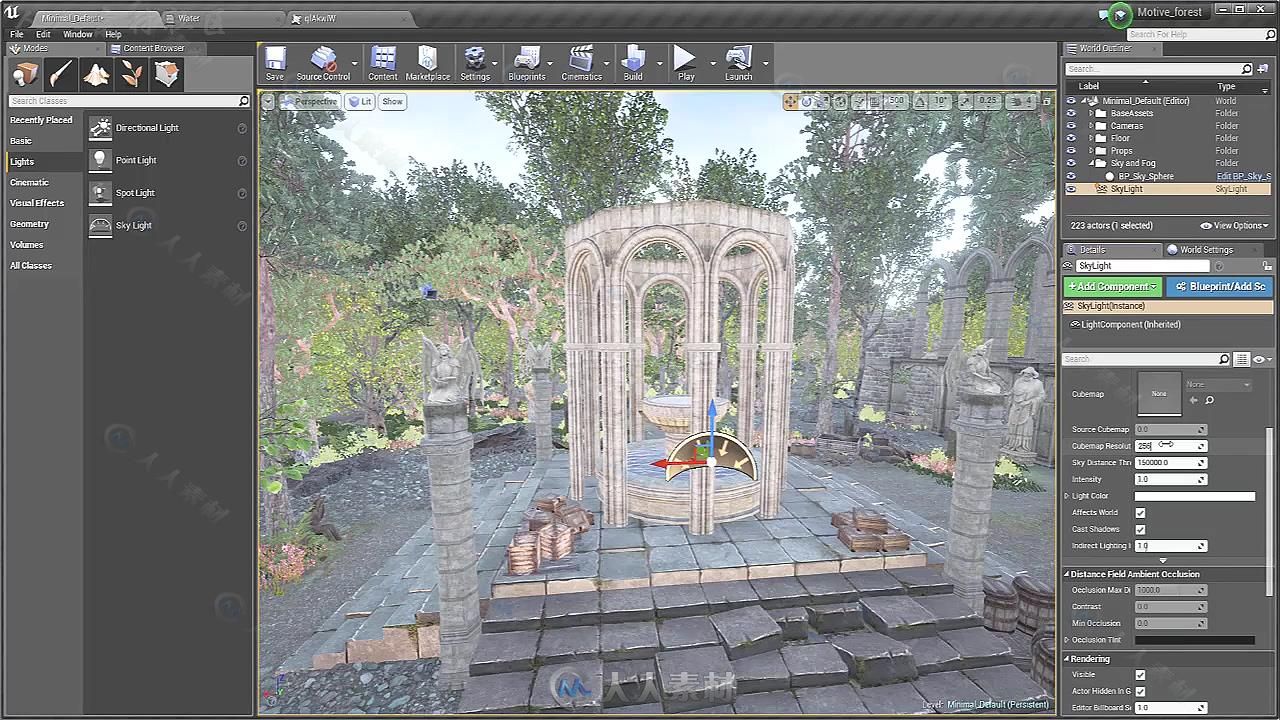 UE4虚幻游戏场景环境视频教程第三季 3DMOTIVE EXTERIOR ENVIRONMENT IN UE4 VOLUME 3