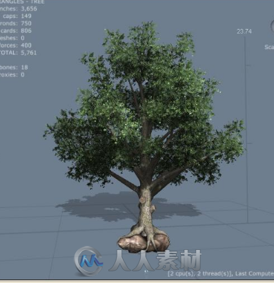 SpeedTree Cinema树木植物实时建模软件V7.1.1版