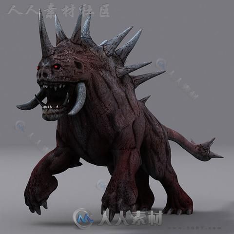 幻想恐怖怪物3D模型Unity素材资源