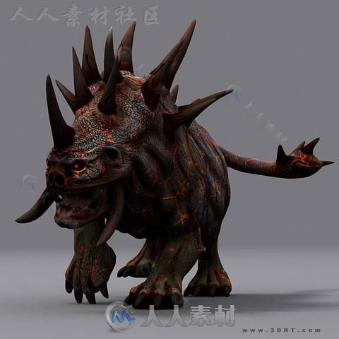 幻想恐怖怪物3D模型Unity素材资源