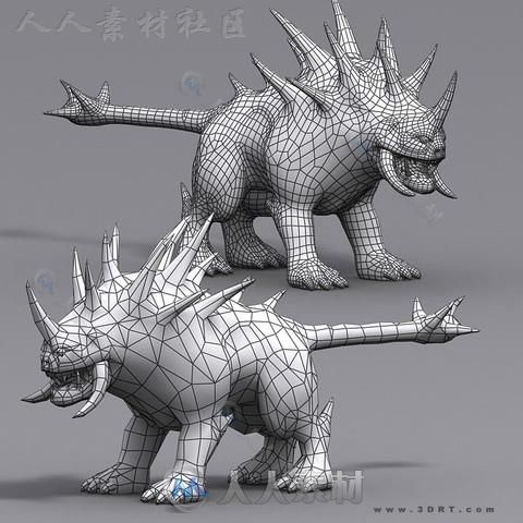 幻想恐怖怪物3D模型Unity素材资源