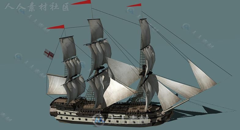 RTS船包海上车辆3D模型Unity素材资源