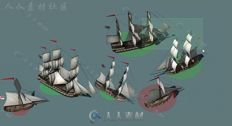 RTS船包海上车辆3D模型Unity素材资源