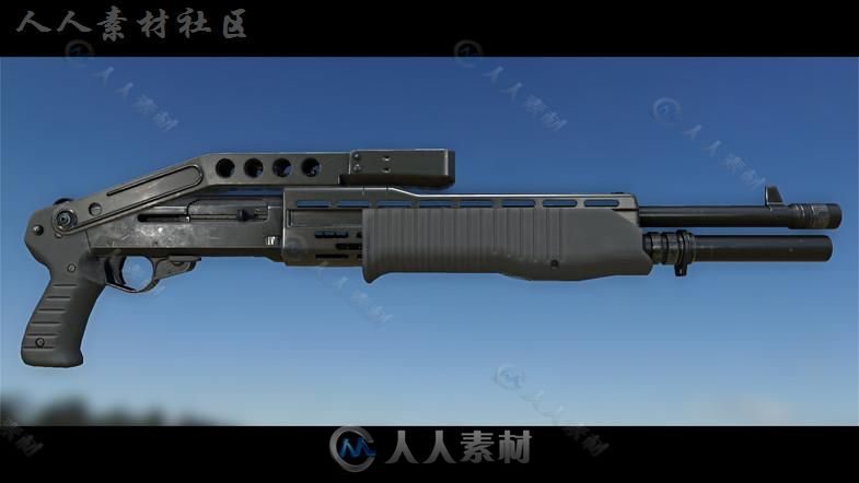 枪武器道具动画3D模型Unity素材资源