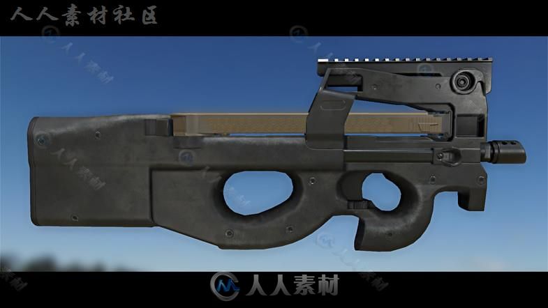 枪武器道具动画3D模型Unity素材资源