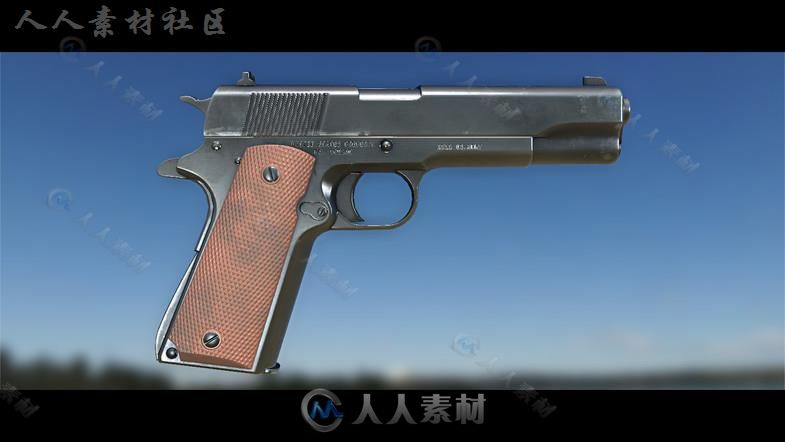 枪武器道具动画3D模型Unity素材资源