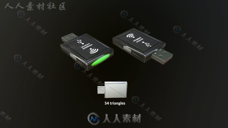 现代台式电脑电子设备道具3D模型Unity素材资源