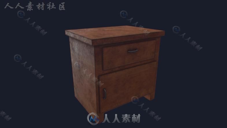 老旧脏乱的房间环境3D模型Unity素材资源