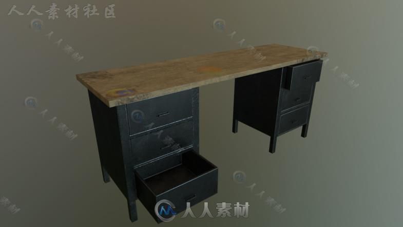 老旧脏乱的房间环境3D模型Unity素材资源