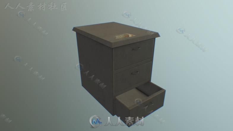 老旧脏乱的房间环境3D模型Unity素材资源