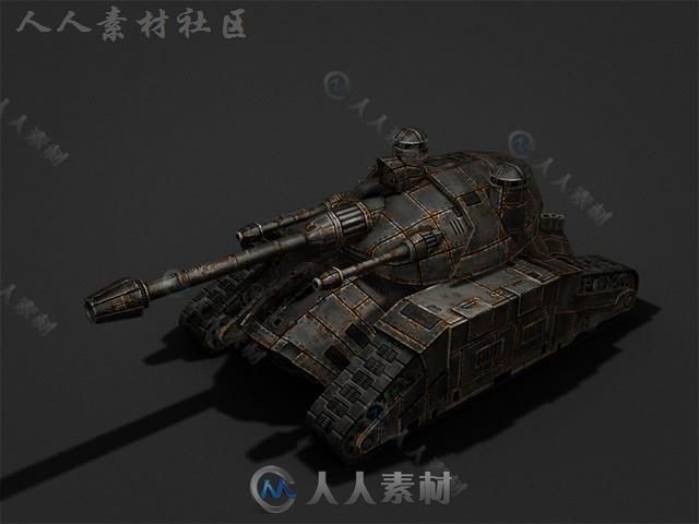 科幻军事包车辆3D模型Unity素材资源