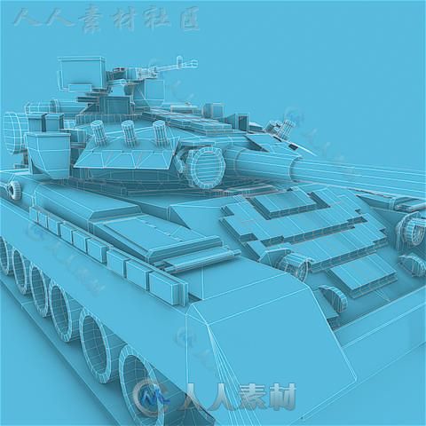 T-80 UD坦克陆地车辆3D模型Unity素材资源