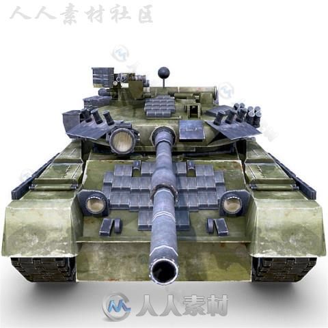 T-80 UD坦克陆地车辆3D模型Unity素材资源