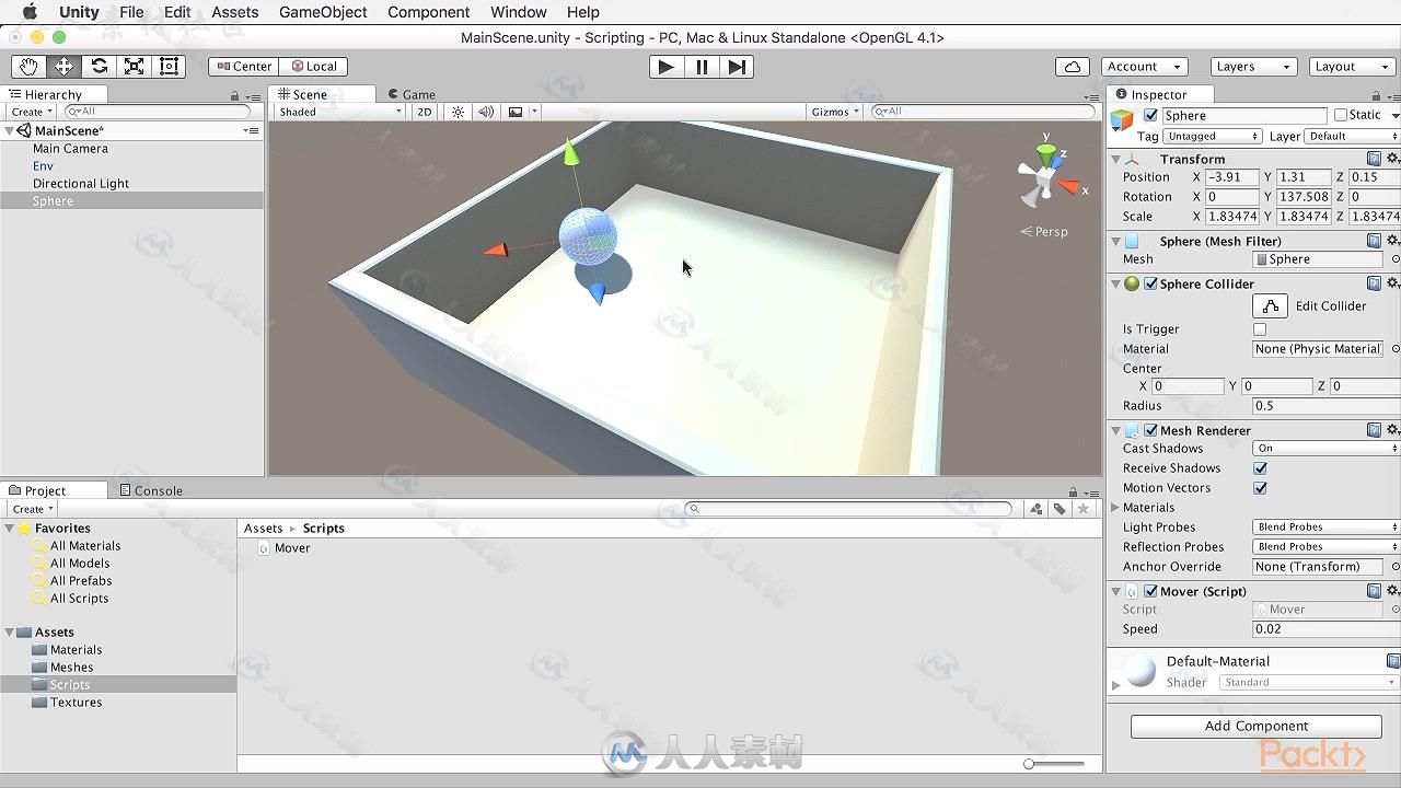 Unity游戏脚本与机制综合训练视频教程 PACKT PUBLISHING UNITY 5 SCRIPTING AND GA...