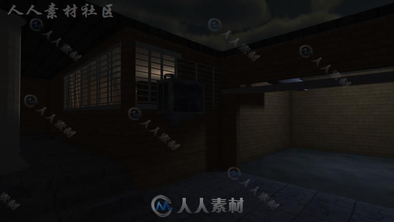 美好的老房子家具城市环境3D模型Unity素材资源