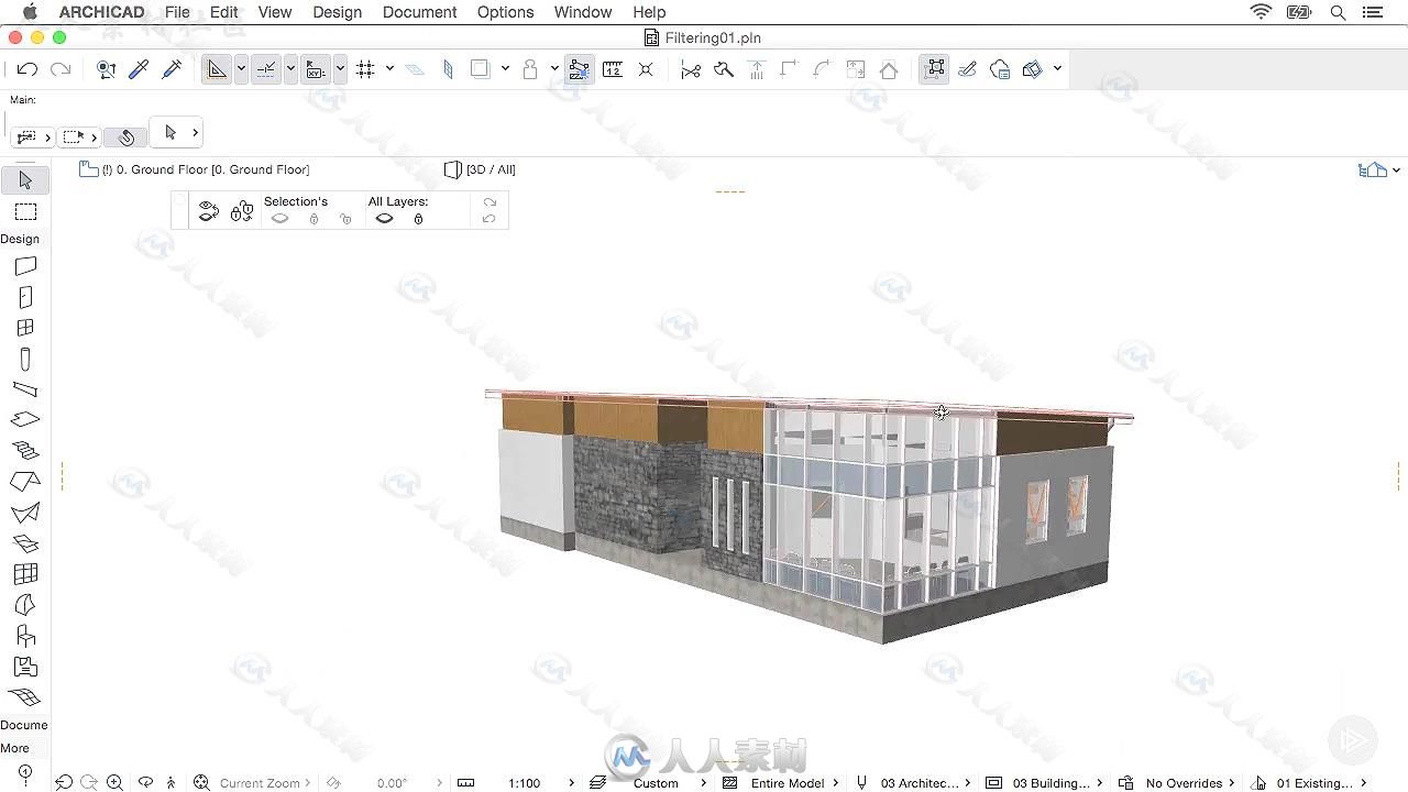 ArchiCAD中滤镜应用使用技术训练视频教程 PLURALSIGHT APPLYING FILTERS IN ARCHICAD