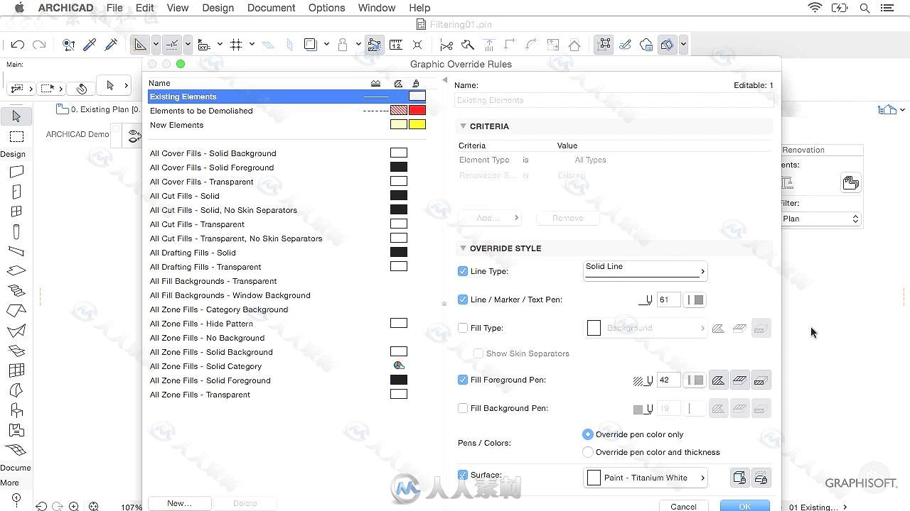 ArchiCAD中滤镜应用使用技术训练视频教程 PLURALSIGHT APPLYING FILTERS IN ARCHICAD