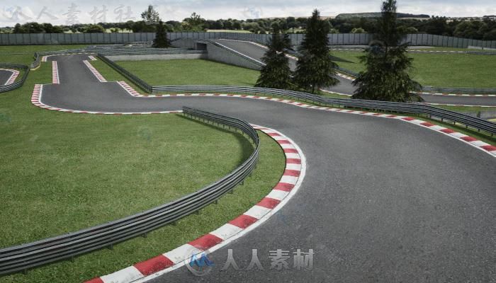 赛道施工工具包赛道和车道环境3D模型Unity素材资源