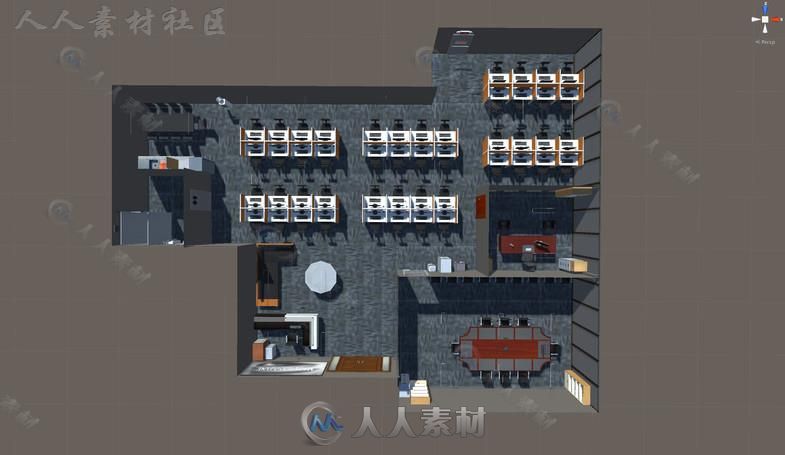 常见的物品家具和办公楼环境3D模型Unity素材资源