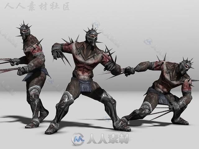 地狱刺客幻想人形生物角色3D模型Unity素材资源