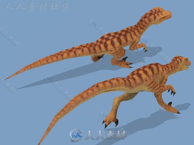 动画恐龙爬行动物角色3D模型Unity素材资源