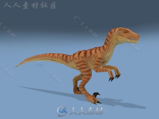 动画恐龙爬行动物角色3D模型Unity素材资源