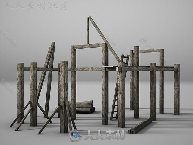 海盗村幻想环境3D模型Unity素材资源