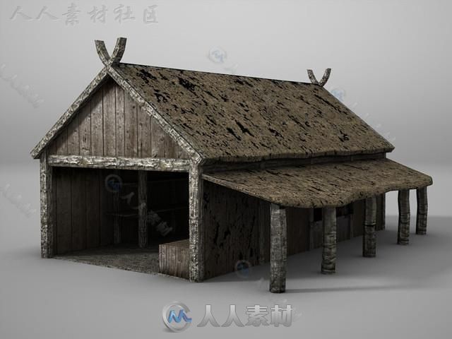 海盗村幻想环境3D模型Unity素材资源