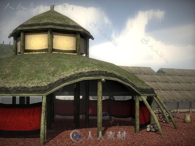 海盗村幻想环境3D模型Unity素材资源