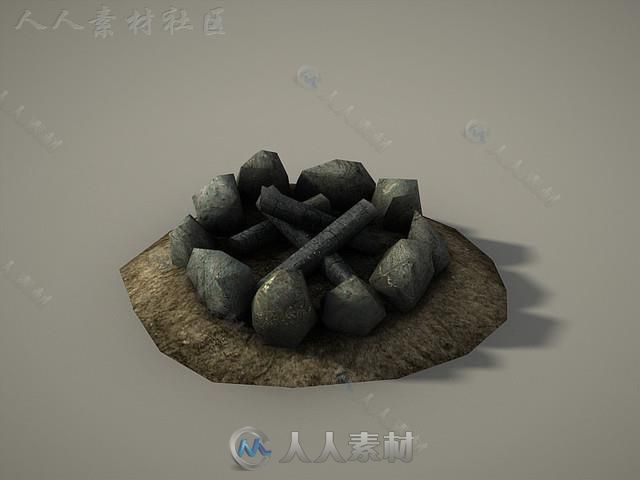 海盗村幻想环境3D模型Unity素材资源