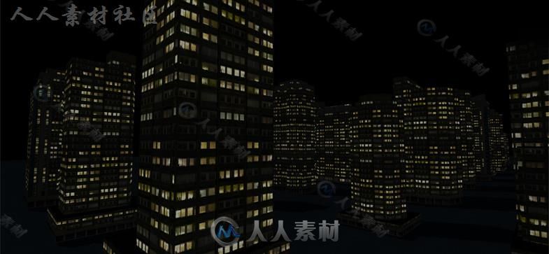 53个独特的低聚摩天大楼城市环境3D模型Unity素材资源