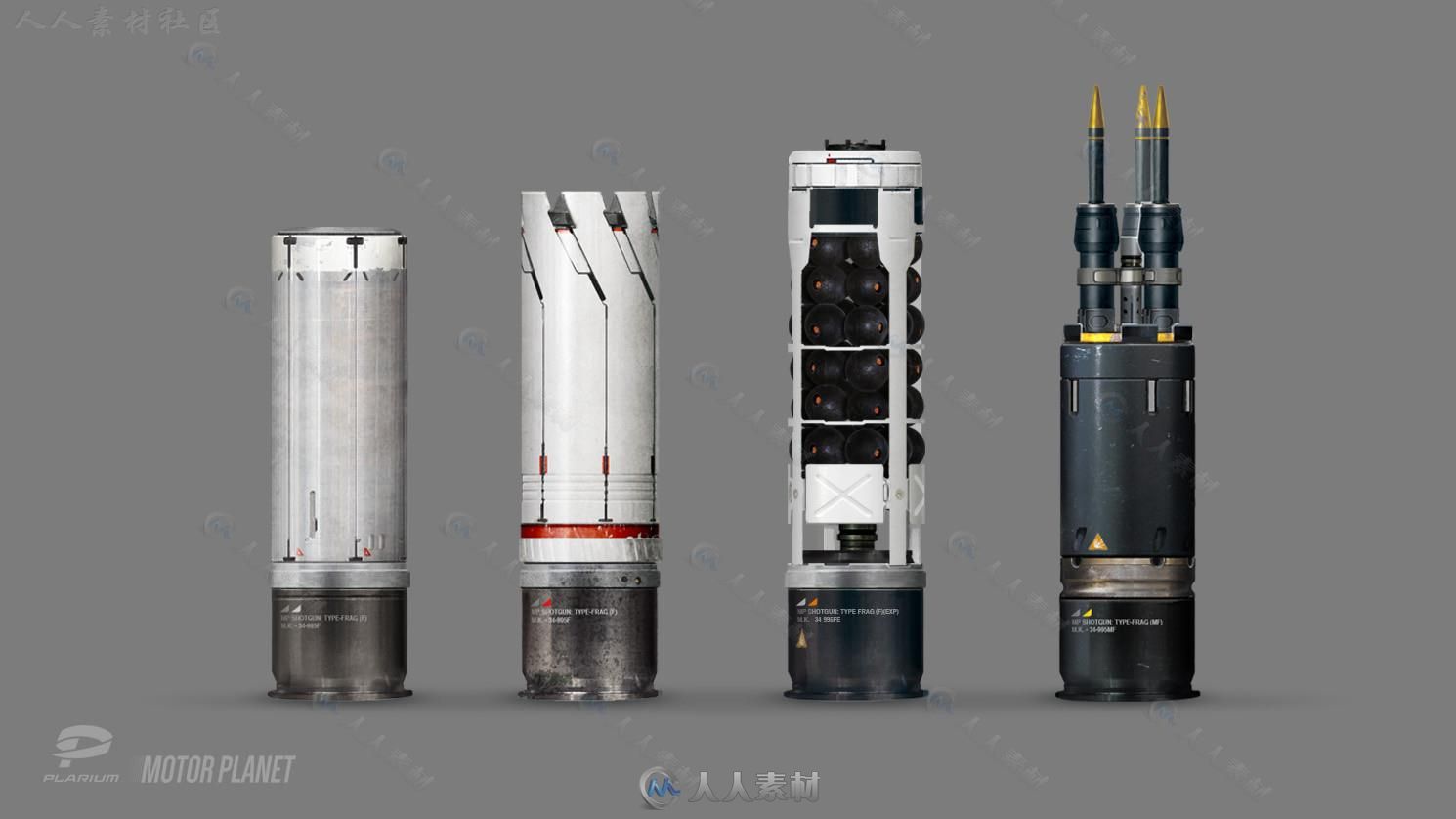 Maya科幻游戏武器硬表面建模实例训练视频教程 GUMROAD FUZE 07 HARD SURFACE MODEL...