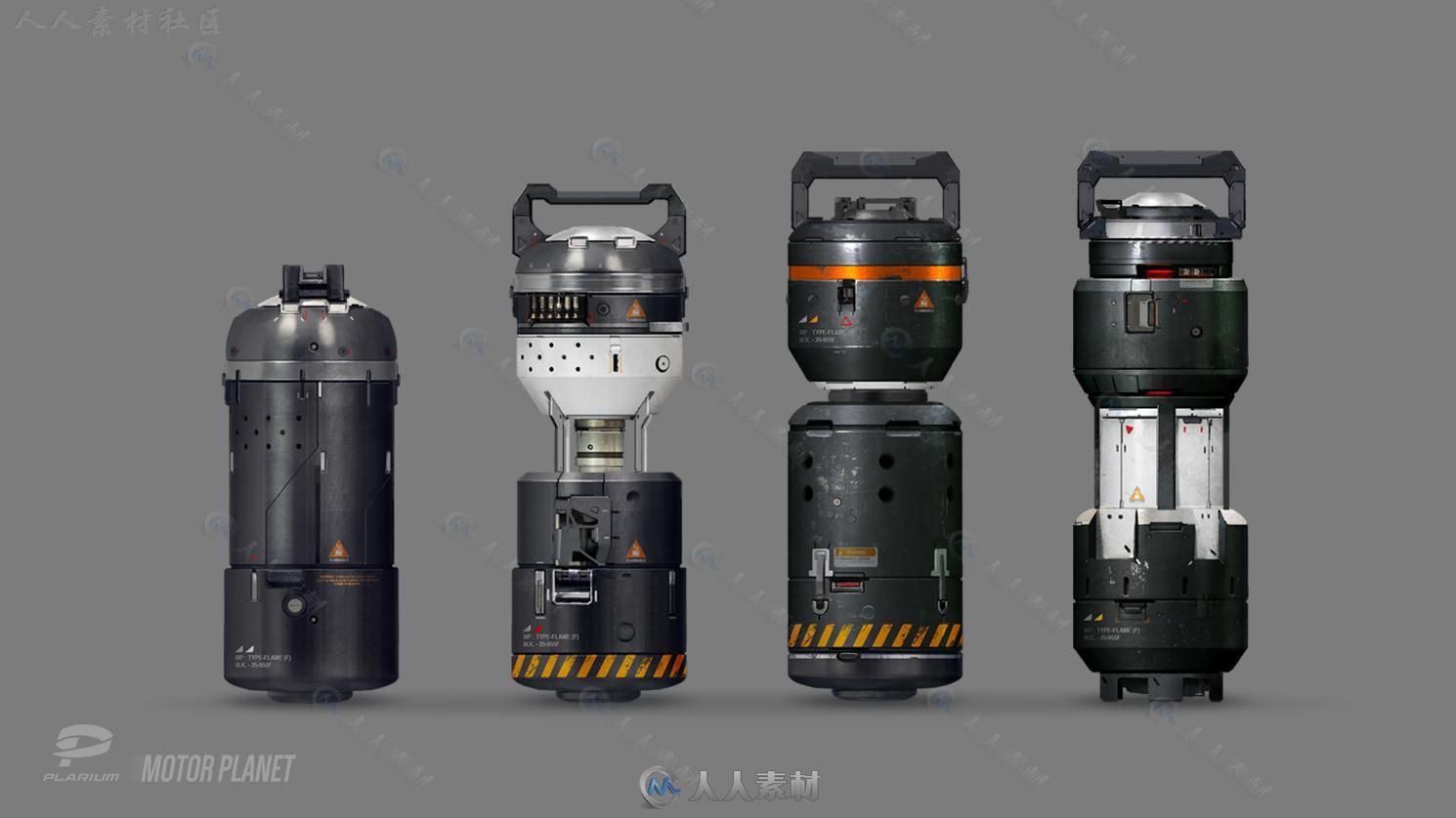 Maya科幻游戏武器硬表面建模实例训练视频教程 GUMROAD FUZE 07 HARD SURFACE MODEL...