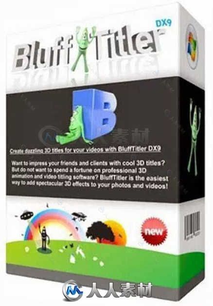 BluffTitler Pro三维标题动画制作软件V13.1.0.0版 BLUFFTITLER ULTIMATE 13.1.0.0 WIN