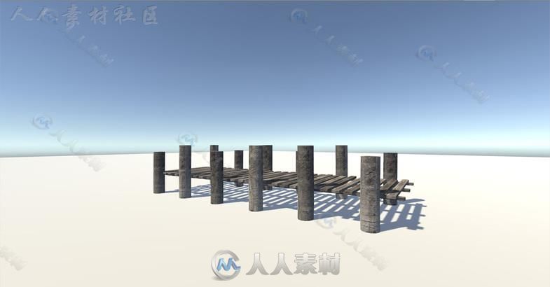 高山树林场景环境3D模型Unity游戏素材资源