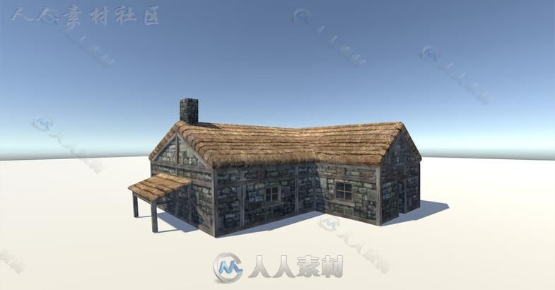 高山树林场景环境3D模型Unity游戏素材资源