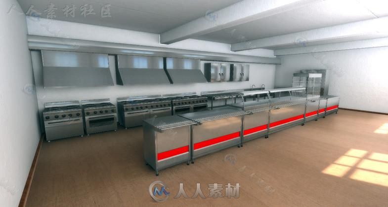 厨房家具道具3D模型Unity游戏素材资源