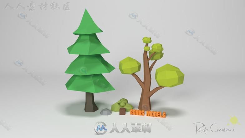 低聚动作英雄卡通角色3D模型Unity游戏素材资源