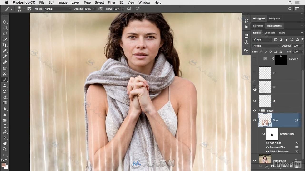 PS人物肖像修饰实例训练大师级视频教程 Learn Photoshop Portrait Retouching