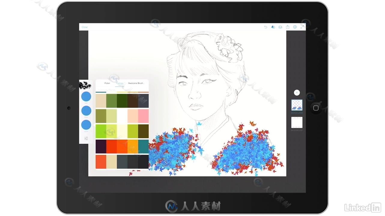 PS移动端ipad数字绘画基础训练视频教程 Drawing with Photoshop Sketch