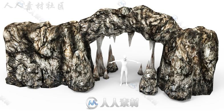 完整的洞穴冒险工具包幻想环境3D模型Unity游戏素材资源