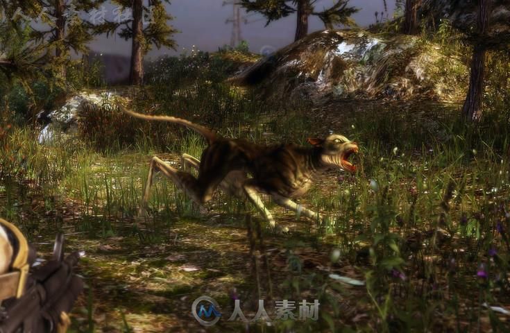 恐怖的恶魔猫生物角色3D模型Unity游戏素材资源