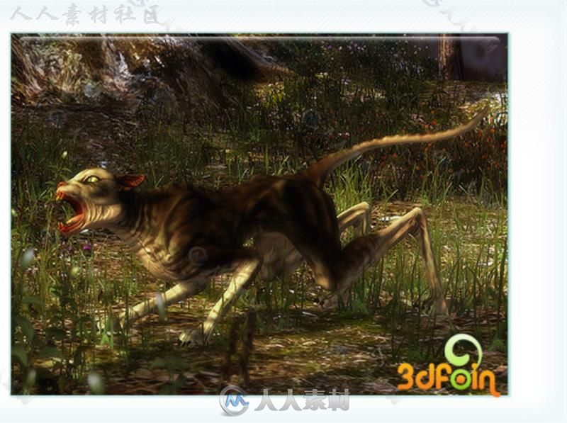 恐怖的恶魔猫生物角色3D模型Unity游戏素材资源